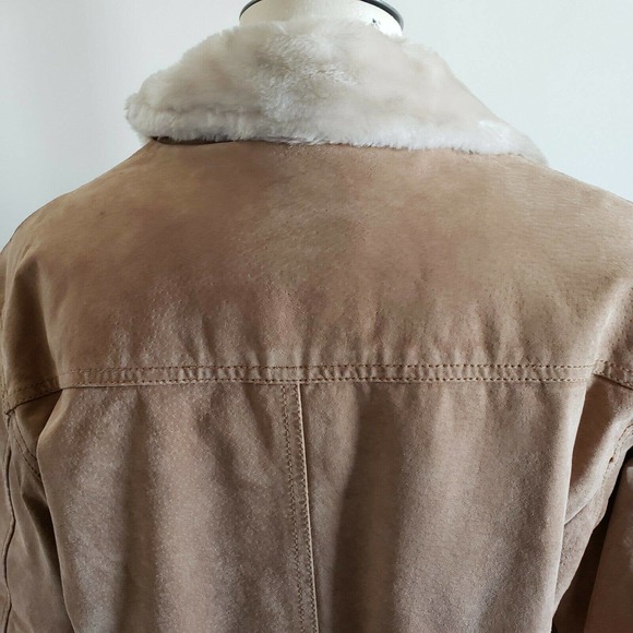 Adler Collection Women's Tan Lamb Skin Leather Jacket Size Large - Picture 7 of 11